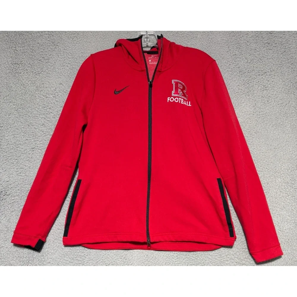 Rutgers Football Nike Dri-Fit Showtime Hoodie Jacket Red Womens Large 930725-657
